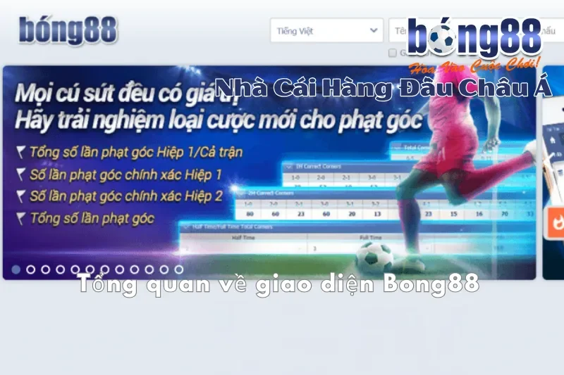 Tổng quan về giao diện Bong88 